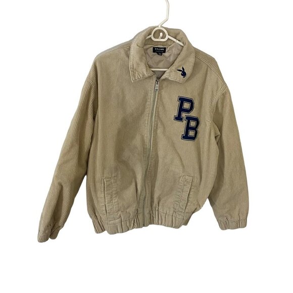 Playboy X Pacsun Collabs Men's Embroidered Varsity Full Zip Jacket - XS/S